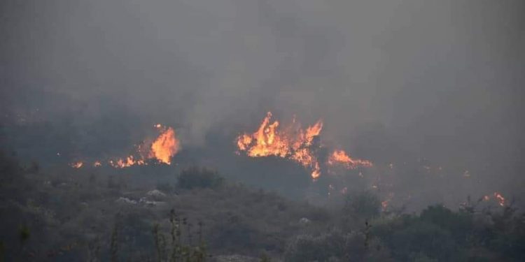 اخماد حرائق ريف حماه مستمر والدعم الإيراني وصل
