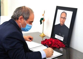 سوريا تعزّي الهند بوفاة رئيسهاالسابق