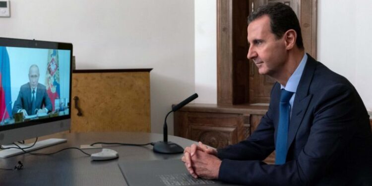 اتصال استثنائي بين الأسد و بوتين لبحث قضية اللاجئين