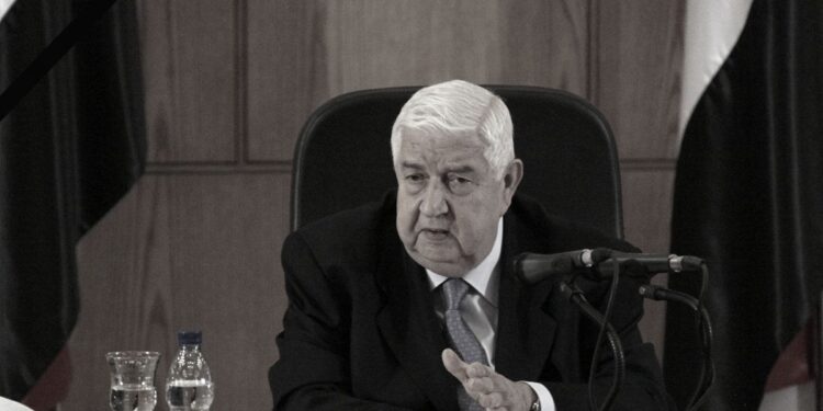 وزارة الخارجية والمغتربين تنعي وفاة وزير الخارجية وليد المعلم