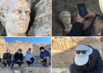 العثور على تمثال نصفي روماني عمره 2000 عام في تركيا