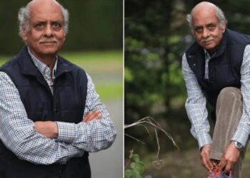 رجل يبلغ من العمر 70 عاماً يسير ما يعادل محيط الأرض