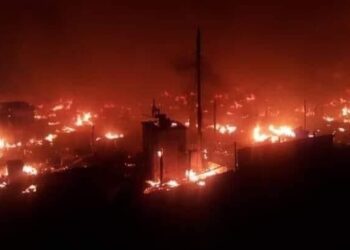 إحراق مخيم للاجئين السوريين شمال لبنان