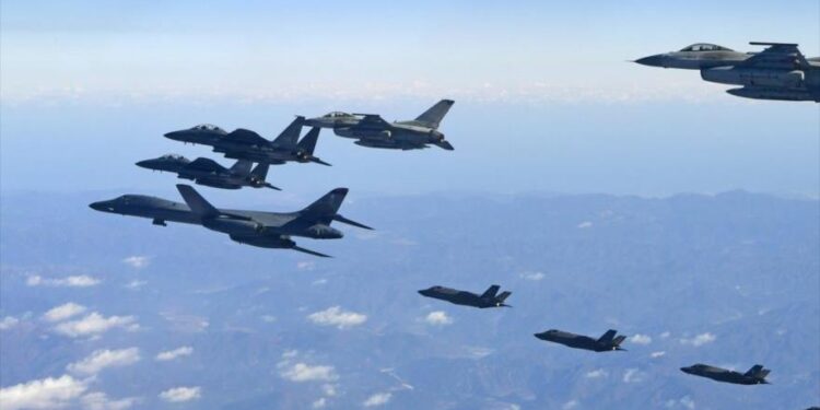 قرب الشمالية.. كوريا الجنوبية و الولايات المتحدة تجريان تدريبات جوية