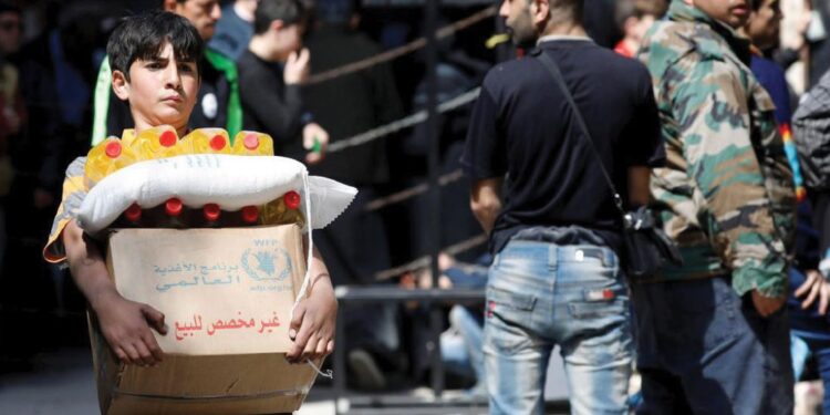 روسيا تقدم 20 مليون دولار لدعم السوريين عبر برنامج الأغذية العالمي