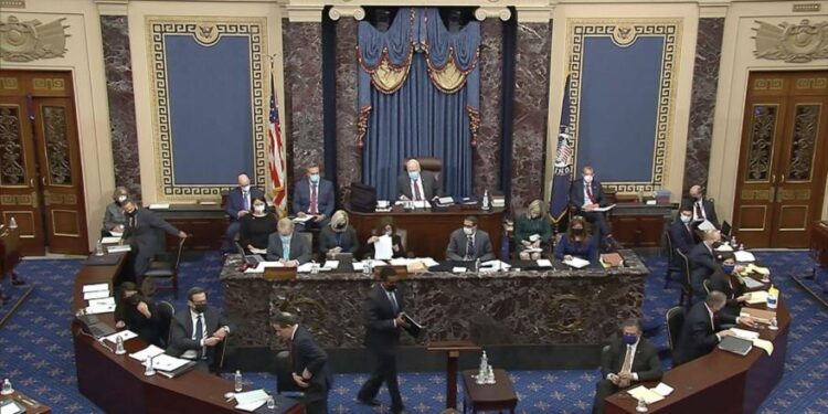 مجلس الشيوخ يوافق على قانونية مساءلة ترامب