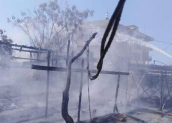 حريق جديد في مخيم المهجرين السوريين في لبنان