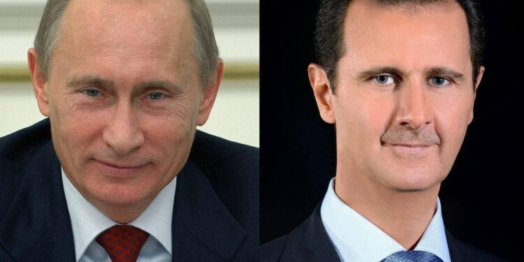 الرئيس الأسد يهنى الرئيس الروسي بعيد النصر