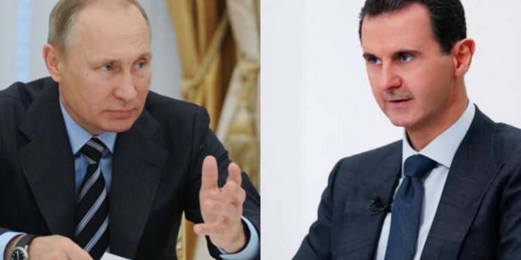 الرئيس الأسد يتلقى برقية تهنئة من الرئيس الروسي