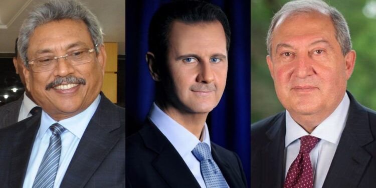 الرئيس الأسد يتلقى برقيتي تهنئة من رئيسي أرمينيا وسريلانكا بفوزه بالانتخابات الرئاسية