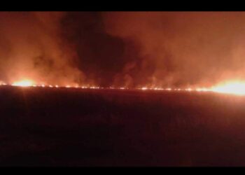 إخماد حريق ضخم في سهل الغاب بحماة