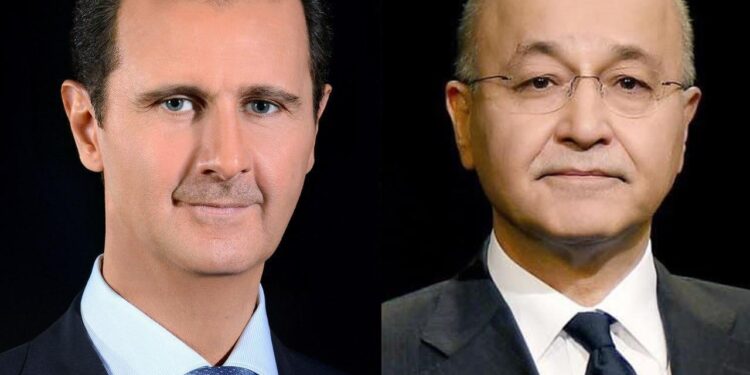 الرئيس الأسد يتلقّى اتّصالاً هاتفيّاً من نظيره العراقي