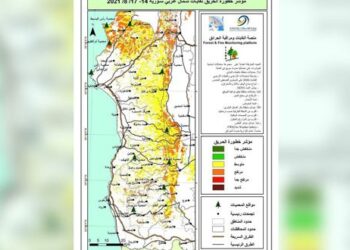 منصة مراقبة الحرائق تحذر من استمرار مؤشرات خطورة الحريق لغابات شمال غرب سورية
