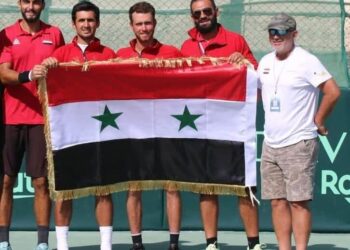 منتخب سورية لكرة المضرب يفوز على منتخب سريلانكا ويتصدر مجموعته بكأس ديفيز