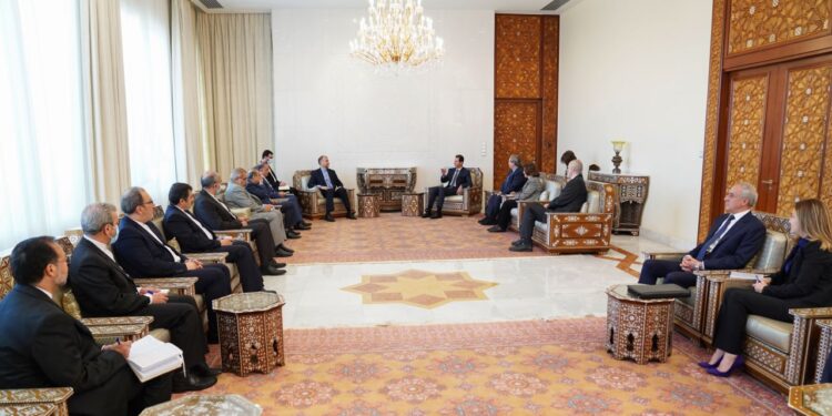 الرئيس الأسد يستقبل وزير الخارجية الإيراني حسين أمير عبد اللهيان والوفد المرافق له