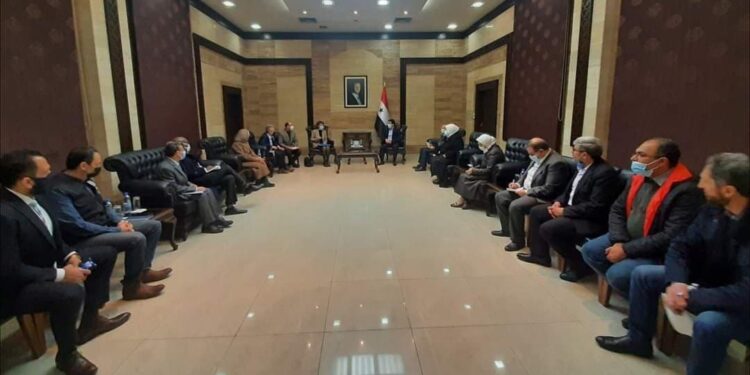 وفد من منظمة الصحة العالمية يلتقي وزير الصحة السوري