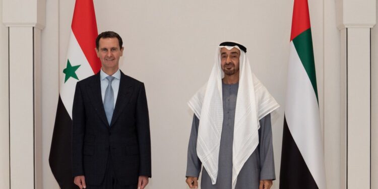 الرئيس الأسد يزور الإمارات ويلتقي الشيخ محمد بن زايد آل نهيان ولي عهد أبو ظبي