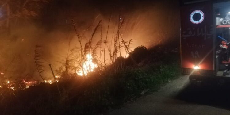 حرائق ليلية مجهولة الأسباب في اللاذقية