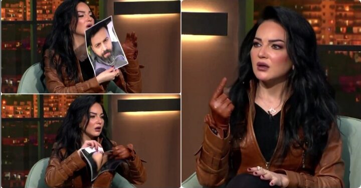 صفاء سلطان تمزق صورة تيم حسن على الهواء