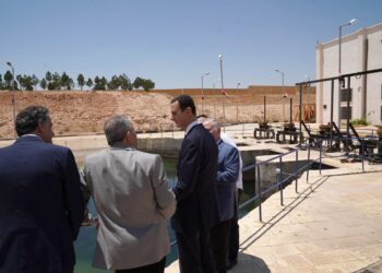 الرئيس الأسد يشهد إطلاق عمل المجموعة الخامسة من محطة حلب الحرارية