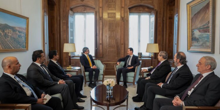 الرئيس الأسد يستقبل سمو الشيخ عبد الله بن زايد آل نهيان وزير الخارجية بدولة الإمارات