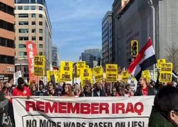 مظاهرة حاشدة في العاصمة الأمريكية  تطالب بإنهاء الحصار والعقوبات على سوريا