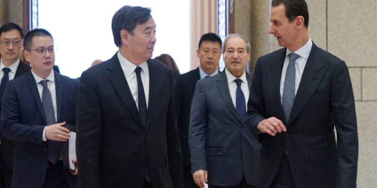 الرئيس بشار الأسد يستقبل المبعوث الصيني الخاص للشرق الأوسط تشاي جون